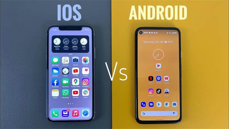 Móviles iOS y Android frente a frente